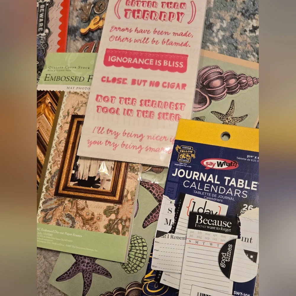 Colorful Scrapbooking Supplies Bundle Paper Crafts